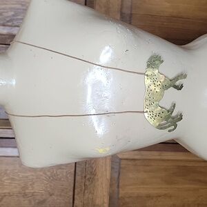 Leopard Diecut Gold Metal Necklace